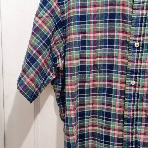Cremeux Classics Men's XL Multicolor Plaid Button-Down Shirt - Picture 5 of 9